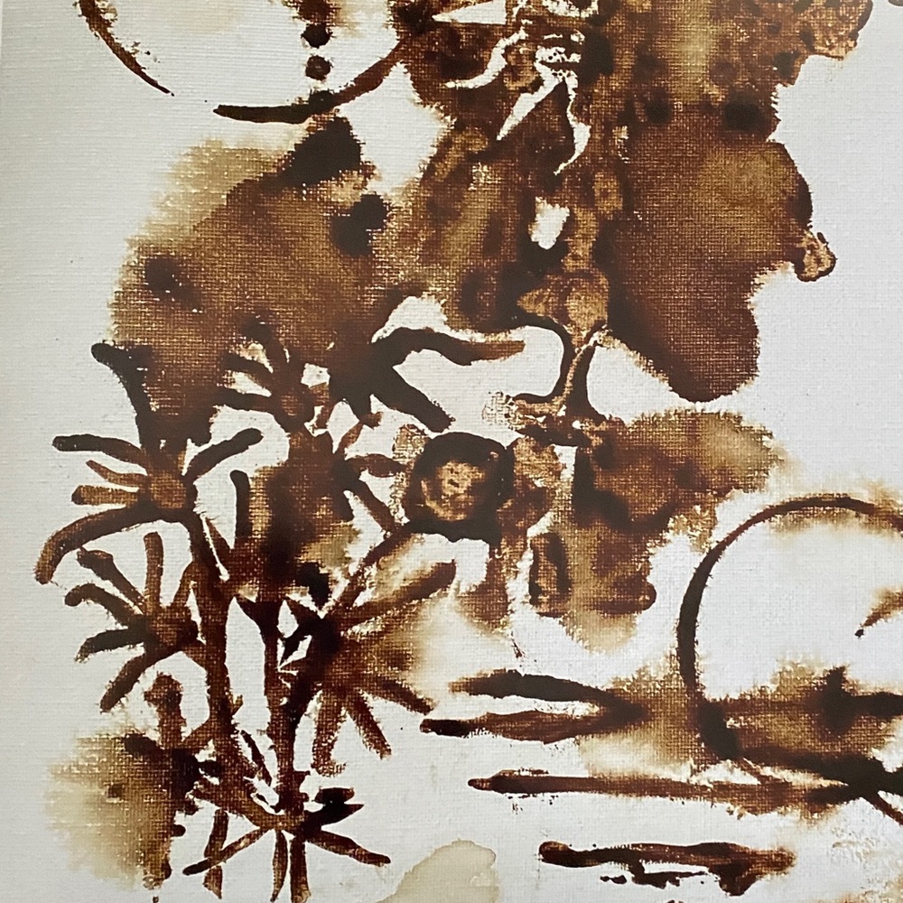Abstract Art unique Coffee Painting Print 16“X 20” Coffee decor - Picture 5 of 5